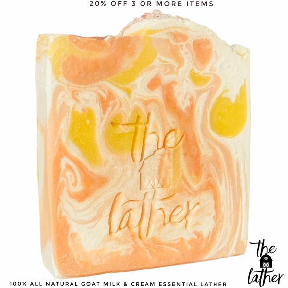🍑🥭PEACH MANGO Goat Milk & Cream Essential Lather - Picture 3 of 4